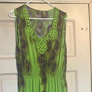 Peacock feather Dress